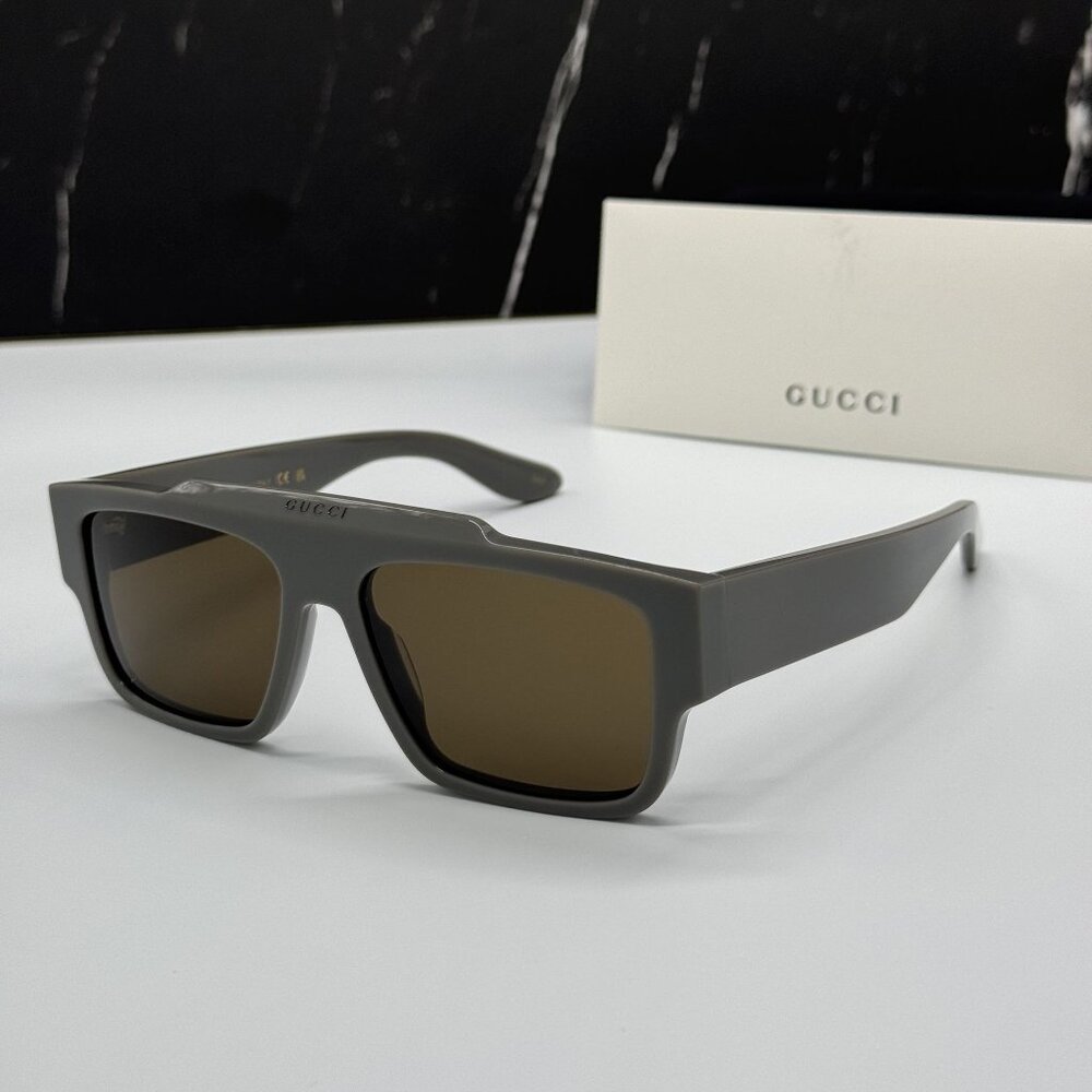 NEW GUCCI SUNGLASSES GG1460S 003 GRAY UNISEX EYEWEAR
